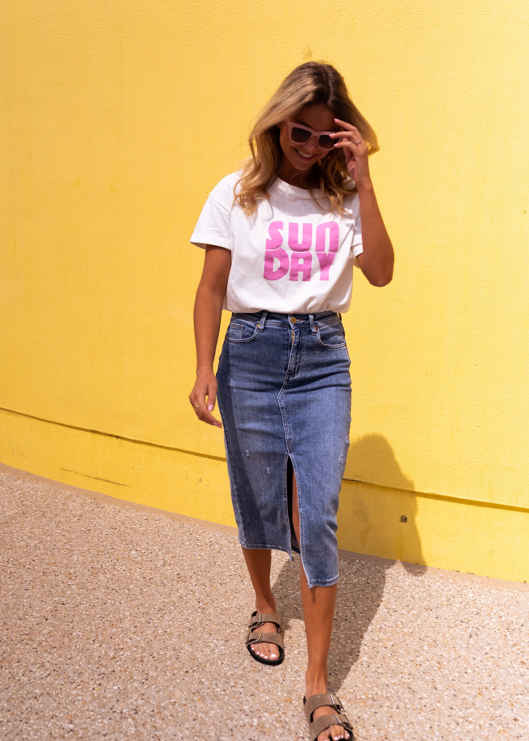 T-shirt Sunday - blanc